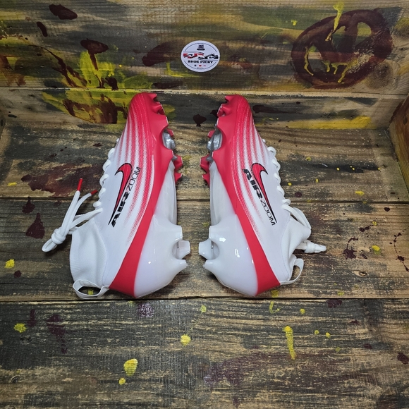 Men's 8.5 - Nike Vapor Pro 1 Football Cleats White Red Men's | FB3298-102‎ - Picture 5 of 8